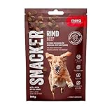 MERA Snacker Rind (1 x 200g), getreidefrei, softe Hundeleckerli für Training oder als Snack, herzhafte fleischige Leckerlies für alle Hunde