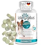 Ida Plus Darmbiotic – Probiotika zur Darmsanierung für den Hund - Darmflora aufbauen nach Durchfall - gesunde aktive Darmbakterien – Immunsystem – Regulierung Verdauung – 120 Tabletten