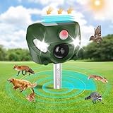 Ultraschall Katzenschreck, 5 Modi Solar Katzenschreck für Gärten, 26 Fuß Katzenschreck mit Alarmton und Blitzlichtern, für Hunde, REH, Fuchs, Vogel, Kaninchen, Eichhörnchen