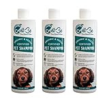 Hundeshampoo 400 ml - 3 Stück - Bio -100% Vegan-Tierwaschmittel-Katzenshampoo - Sicher für Normale, juckende, empfindliche und trockene Haut - desodorierende und feuchtigkeitsspendende Pflegeformel