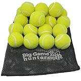 Big Game Hunters Hunde-Tennisball, doppelt stark, unzerstörbar, ideal für aggressive Kauer, 20 Stück