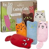 PRETTY KITTY Minz Miezen: Katzenspielzeug Set aus 6 Katzenkissen mit Katzenminze – Katzen Kissen für Katzen – Getrocknete Katzenminze Spielzeug für Katzen – Spielzeug Katze