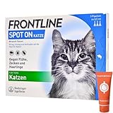 Frontline Spot on für Katzen - Schutz vor Parasiten wie Zecken, Flöhe, Haarlinge I einfach und verträglich I zuverlässig I im Sparset mit Pharma Perle give-Away (Frontline für Katzen 3 St.)