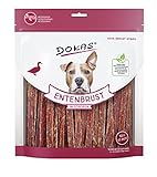 DOKAS Getreidefreier Premium Snack in Streifen für Hunde – Aus Entenbrustfilet
