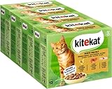 KITEKAT Portionsbeutel Multipack Bunte Vielfalt in Sauce 4x12x85g Katzenfutter Nassfutter