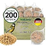 Eggersmann volaris 200 Stück Meisenknödel MEISENkugel mit Netz 18 kg | Körnerkugel für Wildvögel | Nährstoffreiches Ganzahresfutter für alle Vogelarten